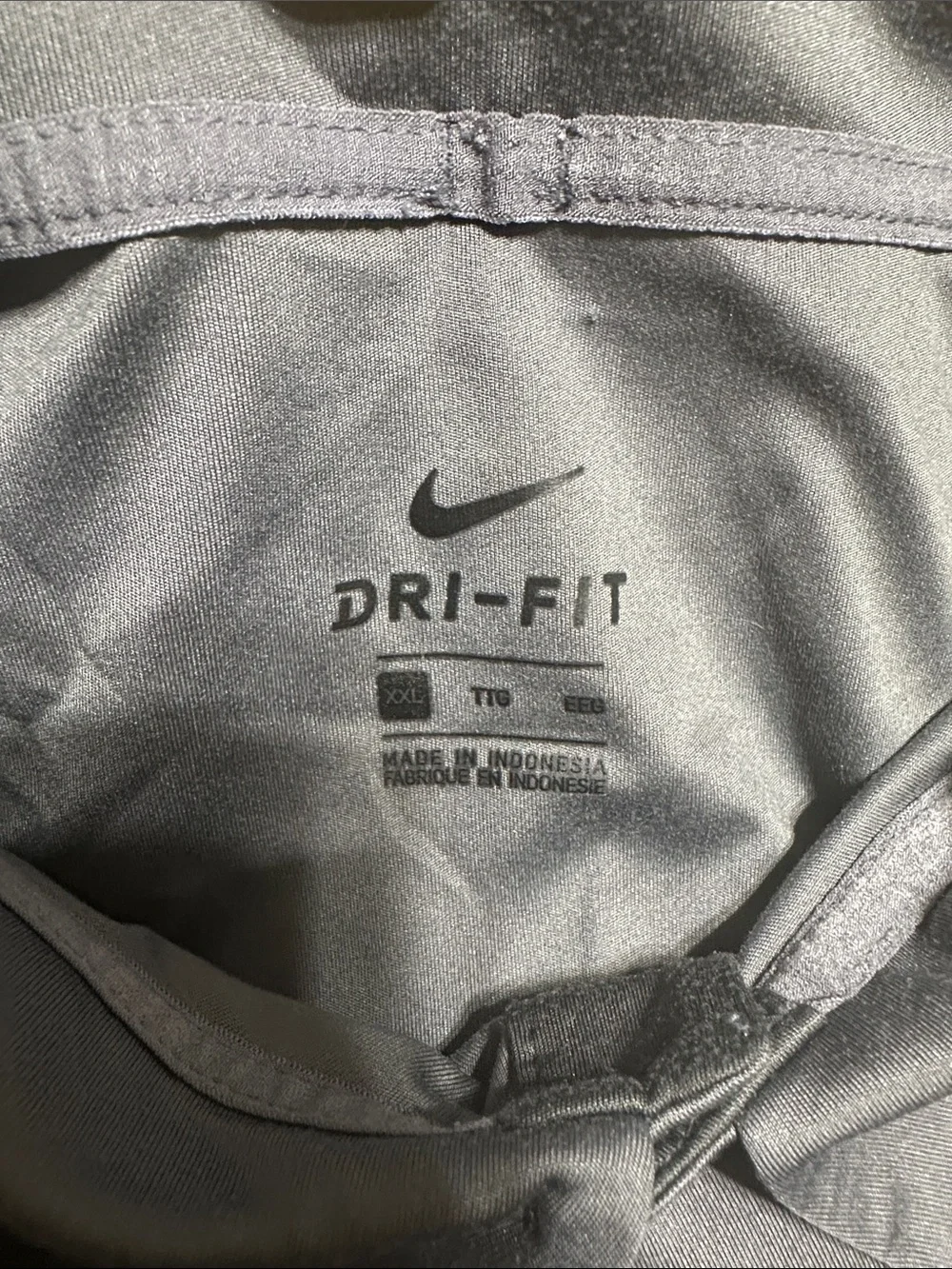 Nike Men’s Gray and Dark Gray Performance Polo - 2XL - Picture 2 of 3